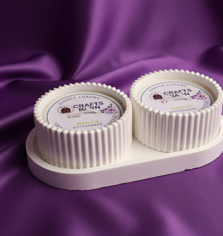 Vanilla Twin Candle Set