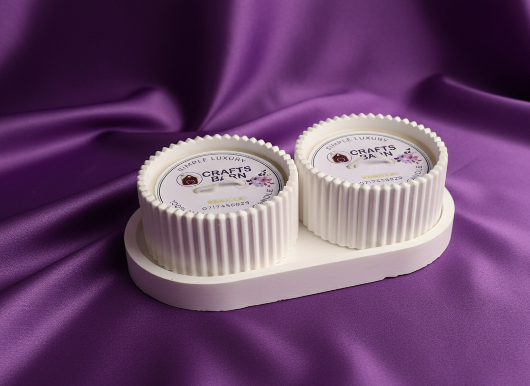 Vanilla Twin Candle Set