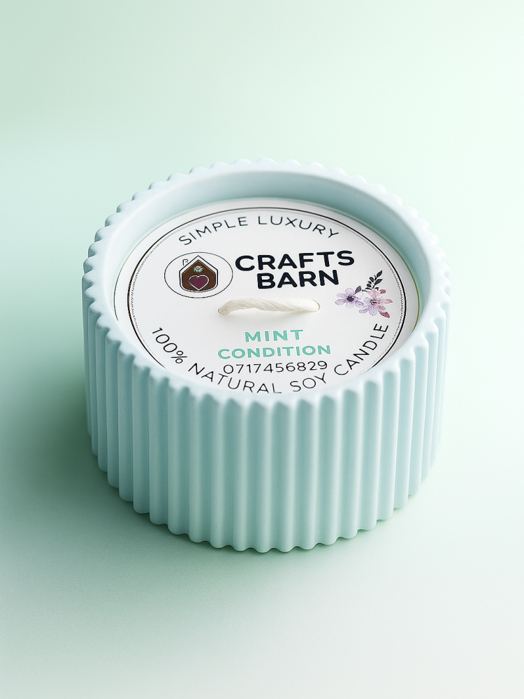 mint scented candle