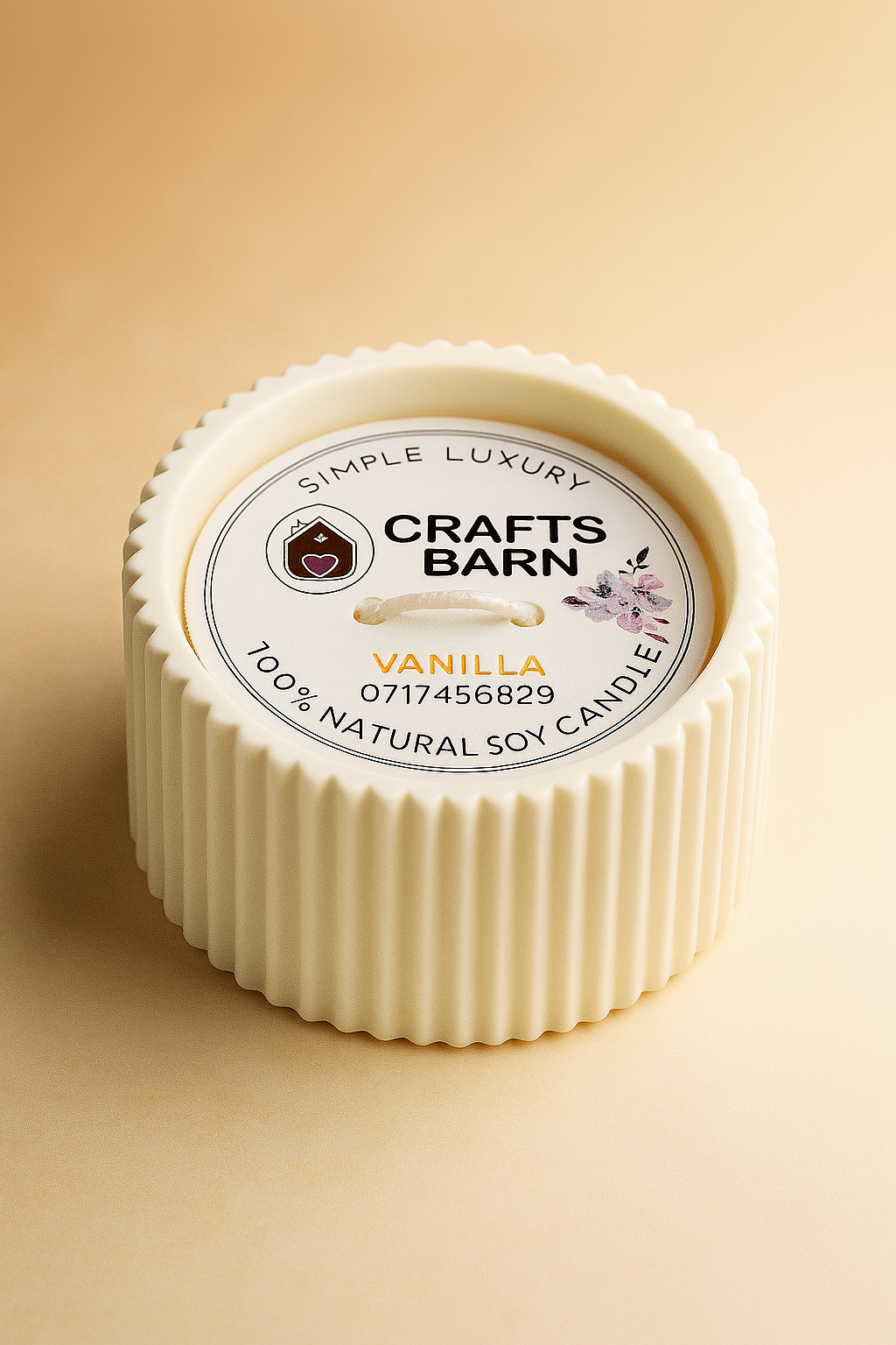 vanilla scented candle